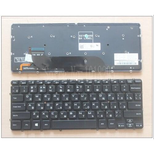 New Keyboard FOR DELL 08FJX7 V128725AS2 PK130S72B05 Russian RU laptop keyboard Backlight