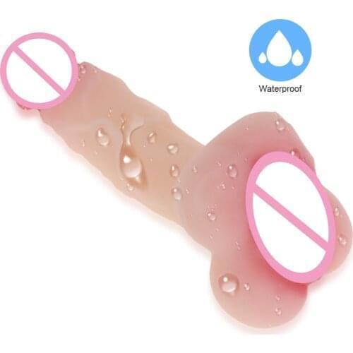 Couples Dildo Masturbator Cup 3D Realistic Pussy Double Use Hollow Penis Sleeve Cover Enlargement Penis Adult Sex Toys For woman