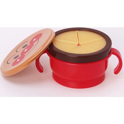 Baby Kids Plastic Snack Catcher Portable Double Handle Snack Cup Jar Bowl Spill-Proof Biscuits Container Box Snacks Storage #20