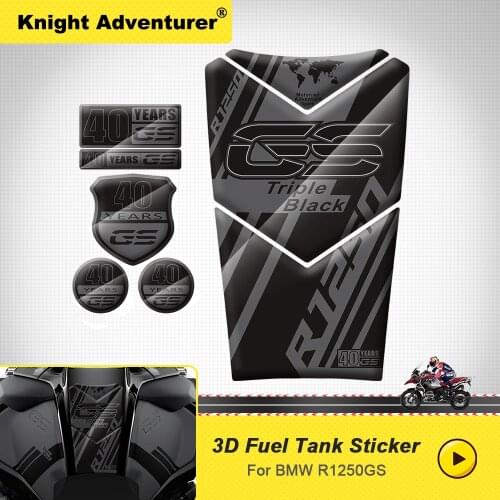 For BMW Motorrad R1250GS Adventure 2019 2020 2021 3D Resin Motorcycle GasTank Pad Sticker - 40 Years GS