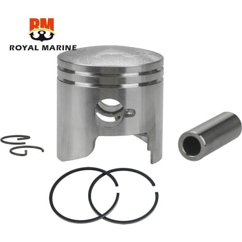 Piston Kit Std For Tohatsu Nissan Outboard 9.8HP 8HP 50MM 2T 3B2-00001 Piston Kit - STD Outboard Engine MERCURY 6HP 3B2-00001-0