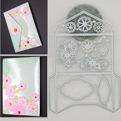 Envelope cutting dies mold scrapbook seal DIY manual mold home album production tool Kitty Educational Joy