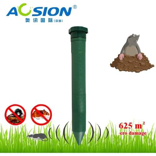 AN-A311 2X outdoor gardens Plastic Tube battery rodent mole repeller repellent weatherproof vibrating and sound wave