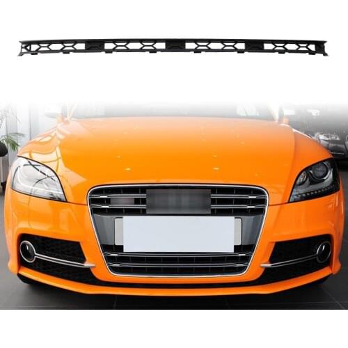 Car Front Bumper Grill Insert Lower Center Grille 8J0807697H For AUDI TT MK2 2011 2012 2013 2014 Black ABS Plastic