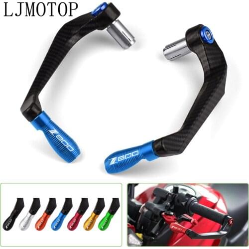 With LOGO Z800 Motorcycle Levers Guard Brake Clutch Handlebar Protector For KAWASAKI z800 Z 800 2013 2014 2015 2016 Handle Bar