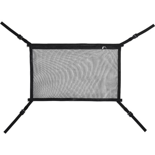 Car Ceiling Storage Net Pocket 8kg Capacity Travel Organizer Bag Auto Interior Stowing Tidying Accessories