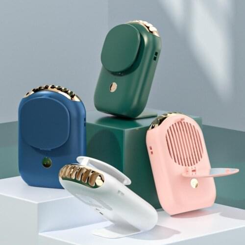 Neck Fan Powerful Three Speed Abs Mini Usb Handheld Fan Portable Fan For Outdoor Travel Silent Small Cooling Air Cooler For Home