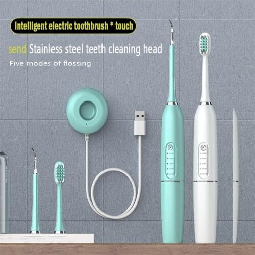 AOWA USB intelligent wireless charging touch switch Ultrasonic electric toothbrush tooth cleaning device