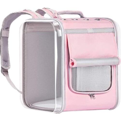 Breathable Cat Carrier Backpack Pet Cat Shoulder Bag Space Capsule Small Dogs Cats Portable Travel Hiking Outdoor Pet Supplies