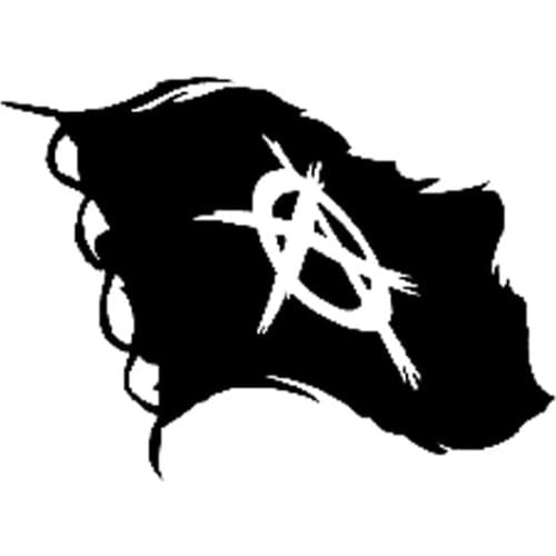 Funny Anarchy Flag Auto Accessories Car Sticker Decoration Car Window Motorcycle Vinyl Headlight PVC 13cm X 9cm