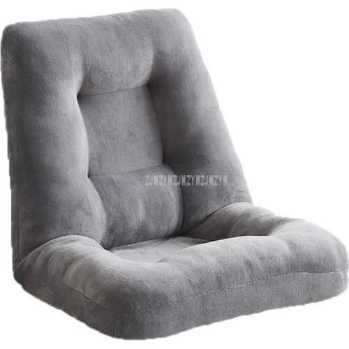 116cm Chaise Lounge Chair Floor Seating Adjustable Living Room Bedroom Foldable Upholstered Folding Sofa Bed Lazy Lounger Chair