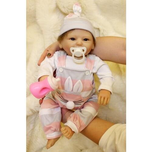 50cm Silicone Reborn Baby Doll kids Playmate Gift For Girls 20 Inch Bebe Alive Soft Toys For Bebes Reborn Brinqueo NPK