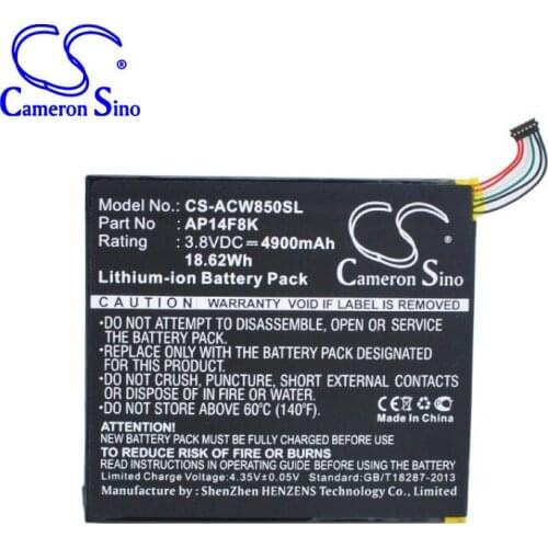 CameronSino for ACER A1-840 A1-860 B1-820 B1-830 GT-810 Iconia One 8Iconia Tab 8 Predator 8 AP14F8K battery