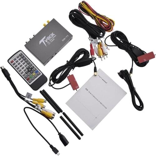 High Speed 160Km / Hours CAR DVB-T2 Car Dual Antenna HDTV Box T338B T MULTI PLP Digital TV Receiver Automobile DTV Box T338B Ant