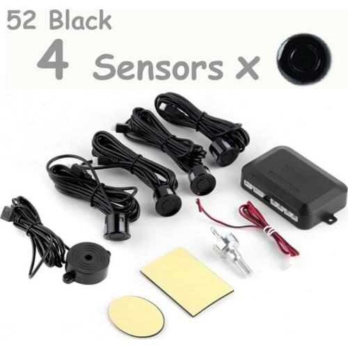 New Car Parking Sensor 4 Sensors 12V Reverse Assistance Backup Radar Without Monitor Sound Alert System 44 Colors for Option