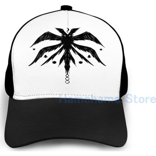 Fashion Urek Mazino Wolhaiksong Basketball Cap men women Graphic print black Unisex adult hat