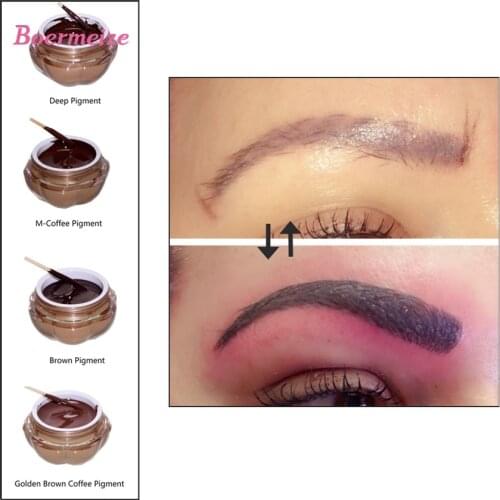 Tattoo Ink Pigment for Permanent Makeup Eyebrow Eyeliner Lip Body Tattoo Art 4 Colors for Choosing Beauty tools Tattoo supplies