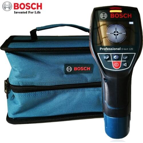 BOSCH D-TECT 120 Professional Scanner Digital Wall Floor Panel Detector Stud Finder Metal Wood Water pipe Electric cable wire