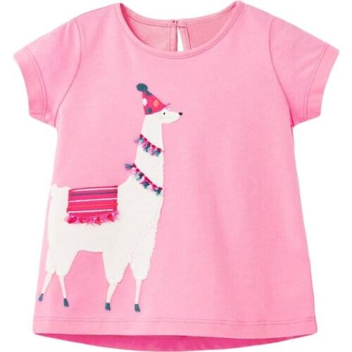 Bambino New Year 2021Tshirt for Girls Cartoon Summer Children Tops 2-7Years Little Kids Clothing Baby Costume Pure Cotton Shirt