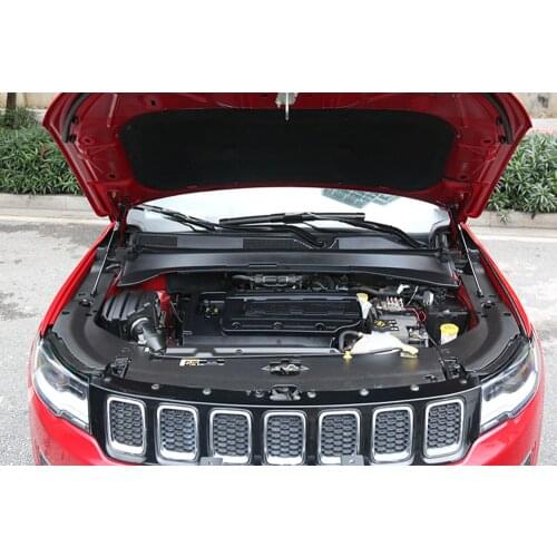 For Jeep Compass 2017-2021 Stainless Engine Cover Supporting Rod Hydraulic Hood Support Poles Gas Springs