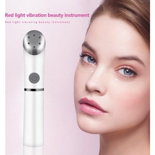 NEW Eye Beauty Instrument Fashion Wrinkle High Frequency Vibration AA Battery Massage Red Light Dark Circles Import 2020