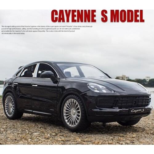 Hot scale 1:24 suv wheels das auto Pors Cayennes S E-Hybrid metal model with light and sound diecast car pull back vehicle toy