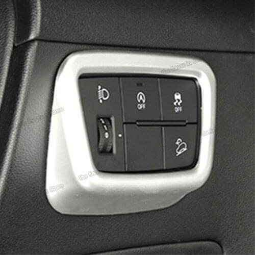 Lsrtw2017 Car Dashboard Esp Light Switch Control Frame Trim Cover Chrome for Hyundai Tucson 2021 2021 Nx4 Accessories Auto Parts