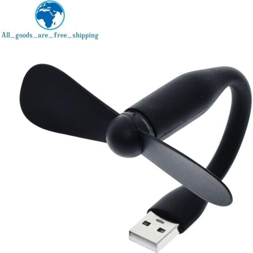 TZT Hot sale USB Fan Flexible portable removable USB Mini Fan For all Power Supply USB Output USB Gadgets