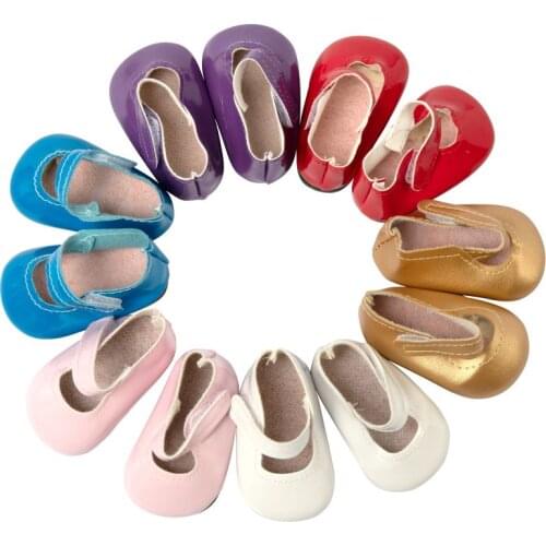 Fashion Leather Shoes For 43cm Born Baby Dolls 17 inch Reborn Baby Dolls Shoes