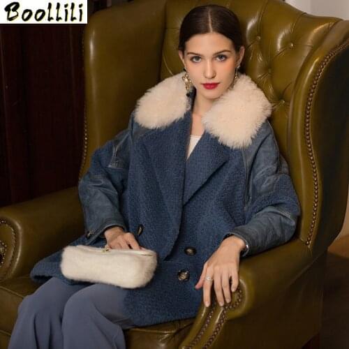 Boollili Real Fur Coat Women Winter Coat Women Clothes 2020 New Parka Real Fur Jacket Sheep Shearing 100% Wool Jacket