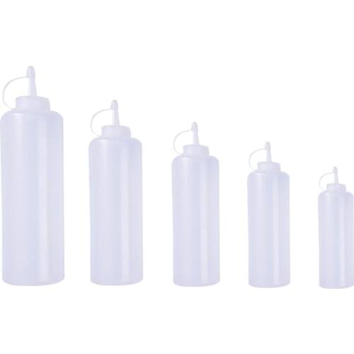 Kitchen Oilers Plastic Squeeze Bottle Condiment Dispenser For Cake Sauce Vinegar Olive Dispenser Ketchup Cruet Kitchen Accessory