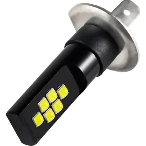 2PCS H1 High Quality 1200LM 3535 LED Car Front Foglamps Anti Fog Bulbs Auto Anti Fog Lamp Driving Light 6000K White 3000K Yellow