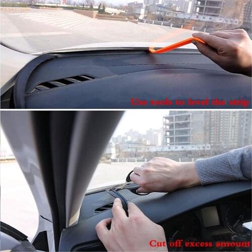 Car Window Seal Rubber Strips Auto Roof Windows Edge Stickers Noiseproof Sound Insulation Auto Waterproof Dustproof Weatherstrip