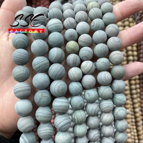 Dull Polish Blue Wood Jaspers Beads Natural Round Loose Beads For Jewelry Making Diy Bracelets Accessories 4 6 8 10 12mm 15