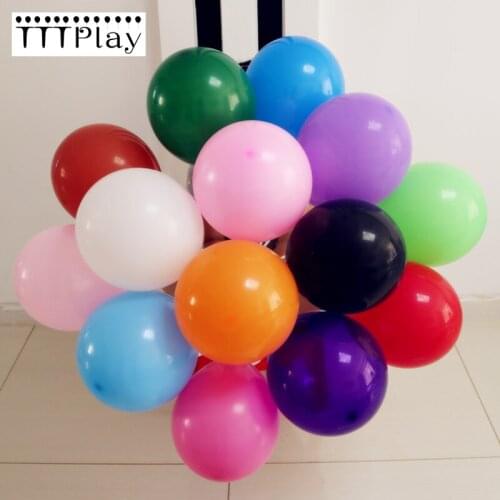 10PCS Colorful Balloons 10 Inch 2.2g Wedding Decoration Latex Balloons Inflatable Helium Air Balls Happy Birthday Party Balloons