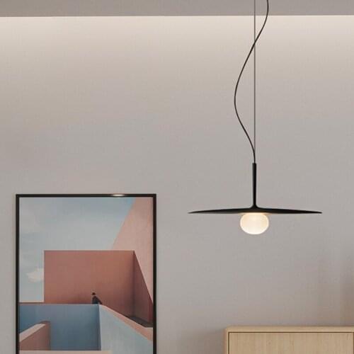 Modern Creative LED Frosted Glass Chandelier Nordic Loft Dinner Table Contracted Art Design Kitchen Decor Hanging Light Fixtures