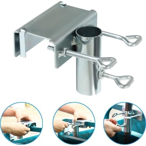 Heavy Duty Umbrella Holder Clamp Parasol Holder Outdoor Garden Metal Umbrella Support Stand Fixed Bracket For Tricycle