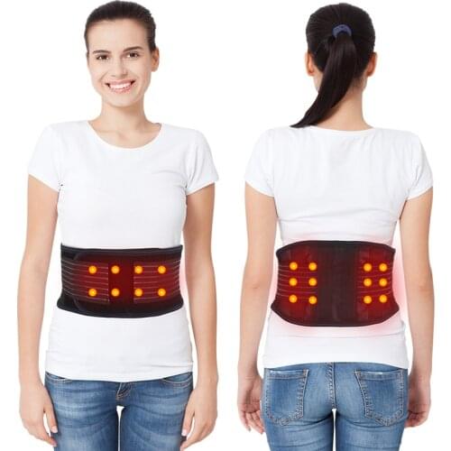Tourmaline Self Heating Lumbar Support Brace for Pain Relief Magnets Heating Therapy Back Belt Waist Warming Band