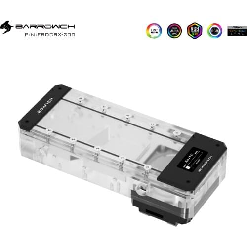 Barrowch PWM speed-regulating 17W water pump, pump box integrated, customized water tank multi-length FBDCBX-200