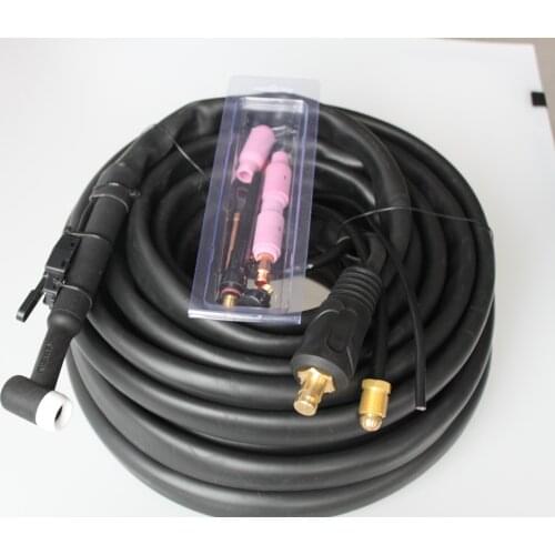 WP17F Tig Welding Torch Air Cooled 16M 35-70 Euro Connector 5/8 - 18 UNF male
