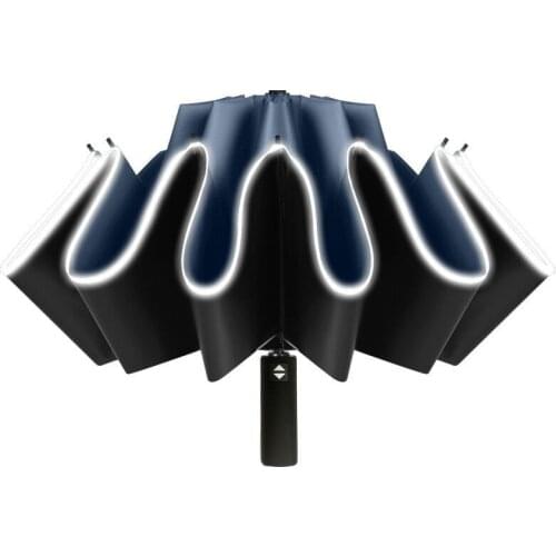 Automatic Umbrella with Light LED Windproof Umbrella Folding Umbrellas 12K Men Women UV Parasol