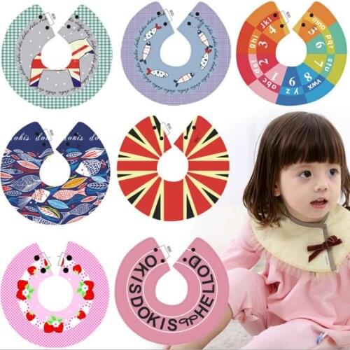 1 Piece Lytwtws Baby Round Kids Bibs Burp Boy Girls Newborn Feeding Waterproof Toddlers Burp cloth stuff scarf apron infant