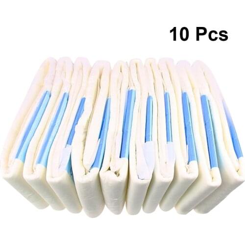 1 Pack =10pcs Adult Diaper Patient Special Diaper Soft Old Diaper Simple Water-Absorbing Protective Adult Diaper Accessories