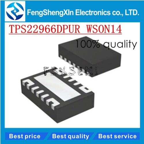 10pcs/lot New TPS22966DPUR TPS22966 RB29666 RB966 QFN-14 Chipset
