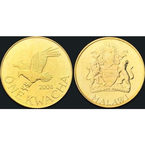 Malawi 1 Kwacha Eagle 2004 Genuine Original Coins 100% Real Issuing Collection Coins Unc Africa