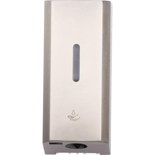 Free Shipping to Poland Wall Mounted Commercial Automatic Liquid Soap Dispenser Brushed Stainless Steel Large Capacity 1000ML