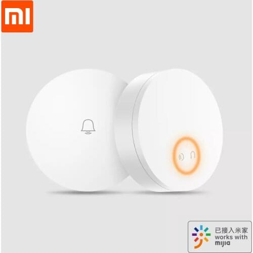 Xiaomi Mijia Linptech Wifi Self-generating Wireless Doorbell No Wiring Power-off Memory Habit Works with Mijia App Smart Control