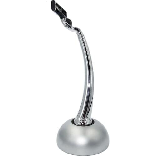 WLONG Mens Face Razor Set with Mach 3 Shaving Handle and Heavyweight UFO Stand Holder for Fathers Day Gilft