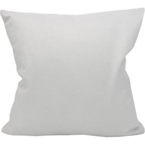 CURCYA 10PCS Beige / White Throw Pillow Covers Polyester for Heat Transfer Printing Sublimation Blank Cushion Cases