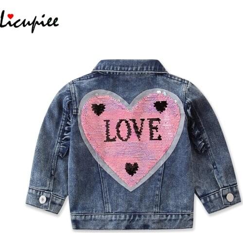 Джинсовые куртки для девочек Licupiee China At AliExpress